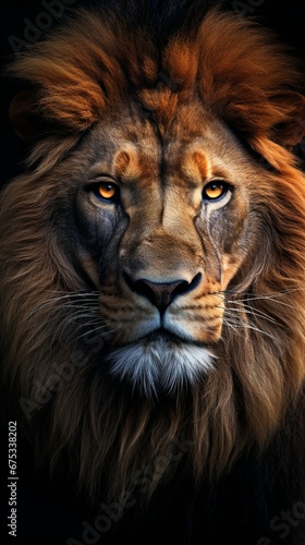 Artificially Generated Lion Portrait 