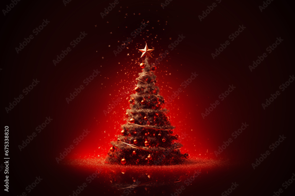 red christmas tree red christmas tree