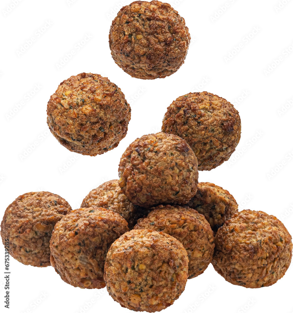 Falafel balls isolated, full depth of field Falafel balls isolated, full depth of field