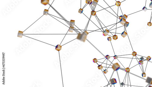 Concept of Network, internet communication. 3d illustration