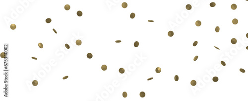 Gilded Festivity  Brilliant 3D Illustration Showcasing a Shower of Gold Confetti