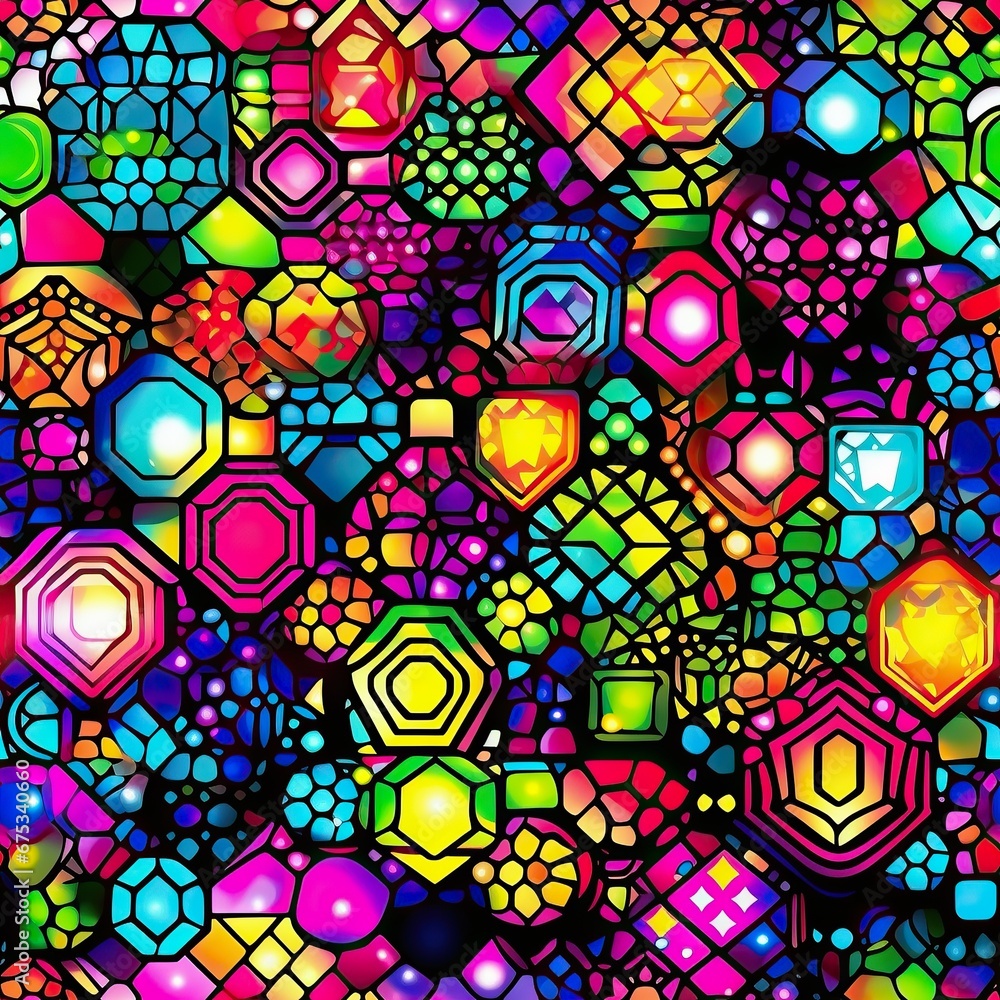 Abstract neon lighting pattern Abstract neon lighting pattern