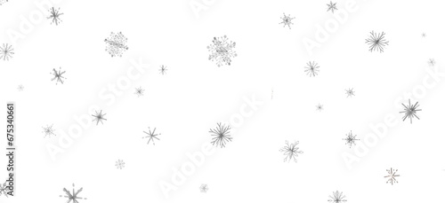 Snowflakes and bokeh lights on the blue Merry Christmas background. 3D render © vegefox.com