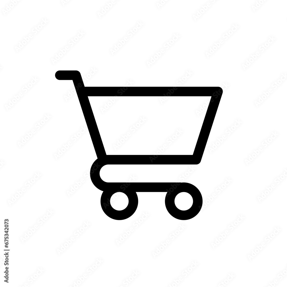 Shopping cart vector icon Shopping cart vector icon