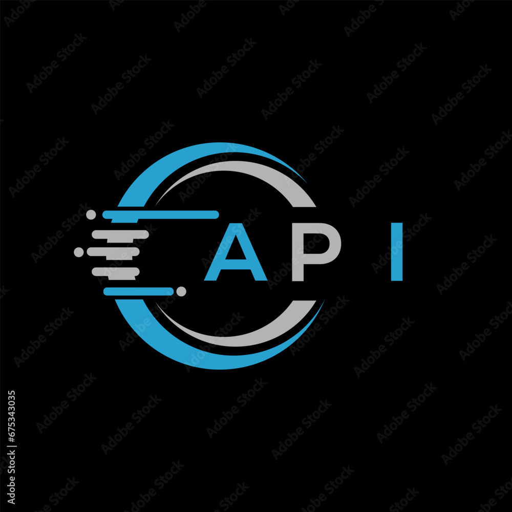 API letter logo abstract design. API unique design, API letter logo design on black background. API creative initials letter logo concept. API letter design.API
API letter logo abstract design. API unique design, API letter logo design on black background. API creative initials letter logo concept. API letter design.API