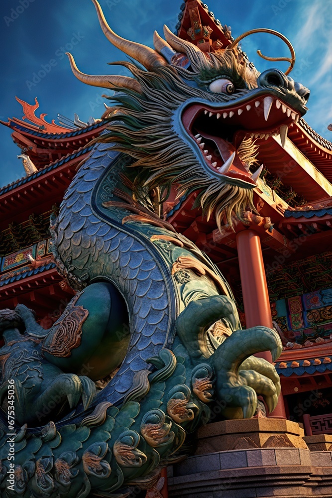 Celebration Chinese new year in China town. AI Generated. Celebration Chinese new year in China town. AI Generated.