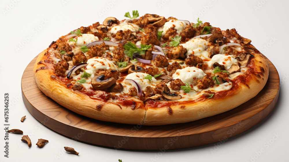 pizza with salami HD 8K wallpaper Stock Photographic Image pizza with salami HD 8K wallpaper Stock Photographic Image