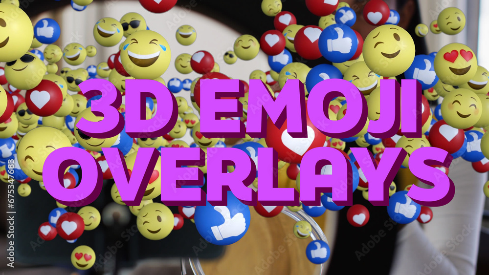 3D Emoji Overlays Stock Template | Adobe Stock
