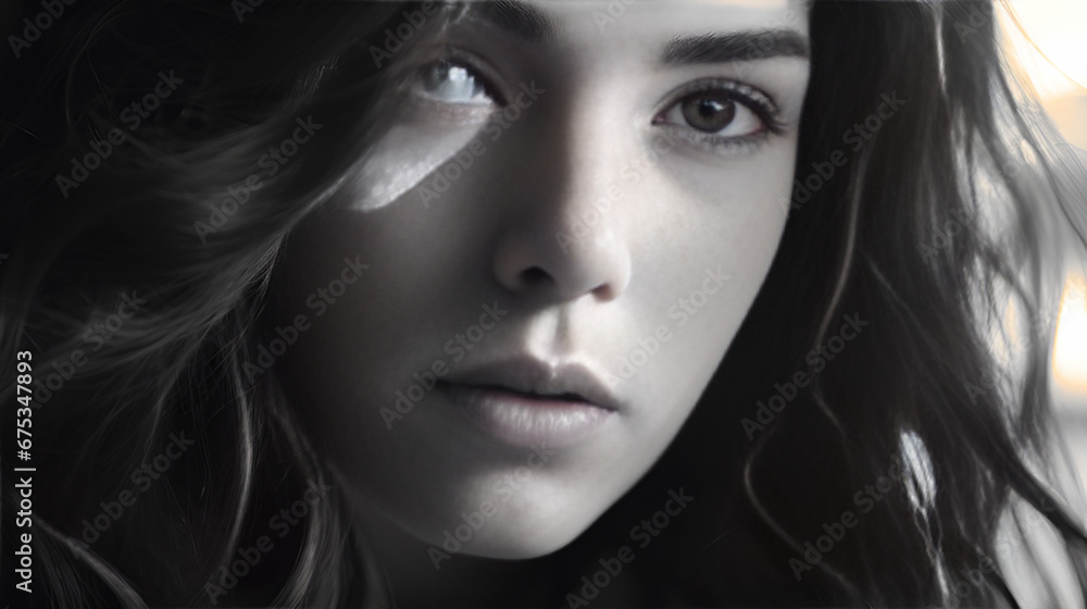 Fototapeta premium Female model created by AI