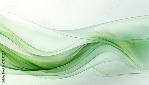Tło przedstawiające fale zielono białych kolorach 
