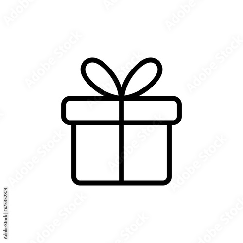 Geschenk mit Schleife Vektor Symbol