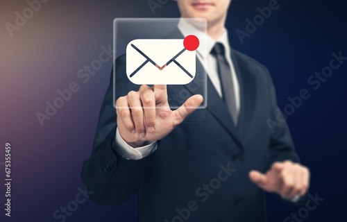 New email concept for business communication