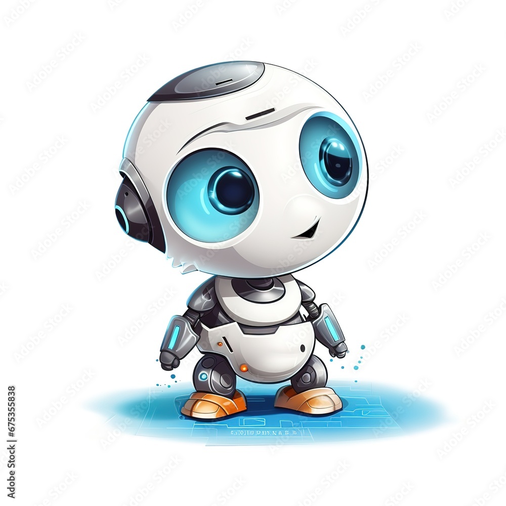 Logo for Java GUI robot isolated on white background Logo for Java GUI robot isolated on white background