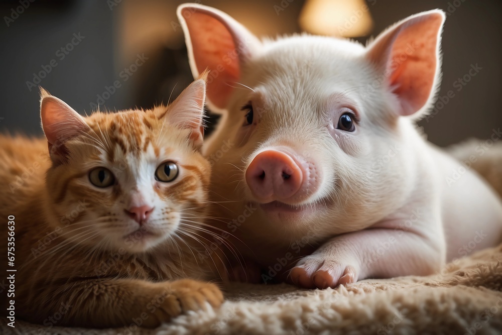 Whiskers and Oinks: Celebrating Friendship Across Species