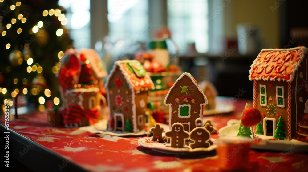 New Year's cookie houses New Year's cookie houses