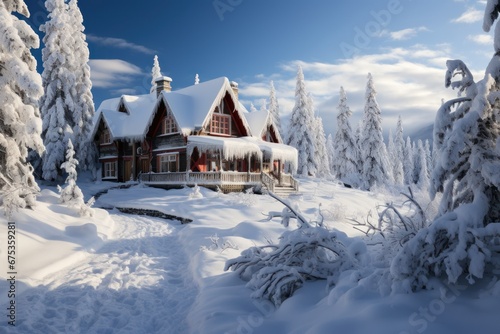 house in the snow © nataliya_ua