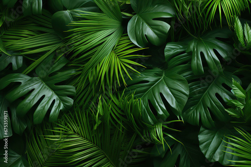 Verdant Serenity: A Lush Green Foliage Background,fern leaves,leaf