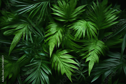 Verdant Serenity  A Lush Green Foliage Background fern leaves leaf