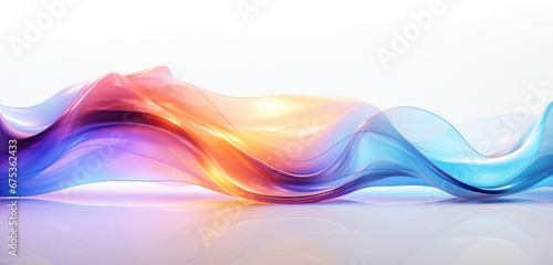 abstract colorful wave background © ulugbek