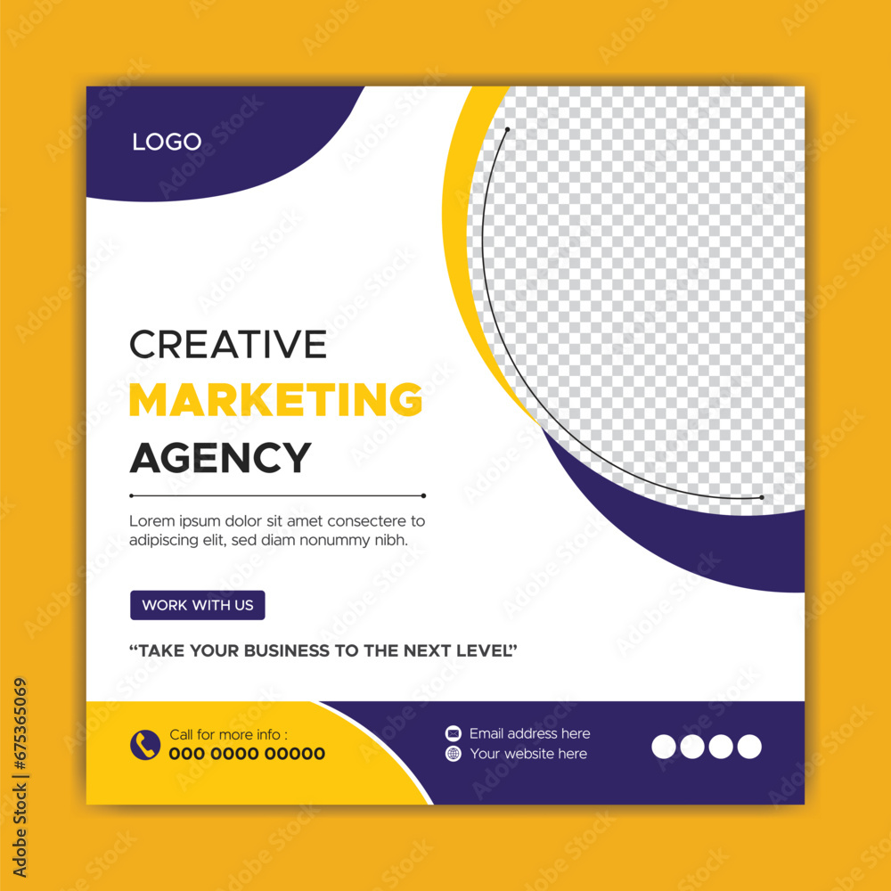 Obraz premium vector digital marketing and corporate social media post template 