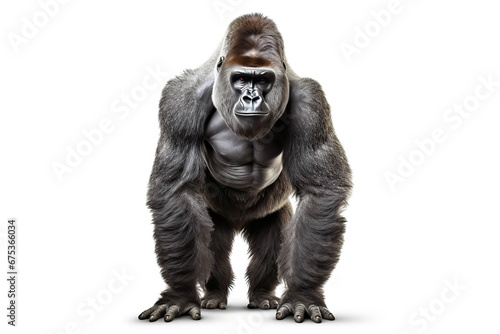 Gorilla in Motion: A Display of Primate Power