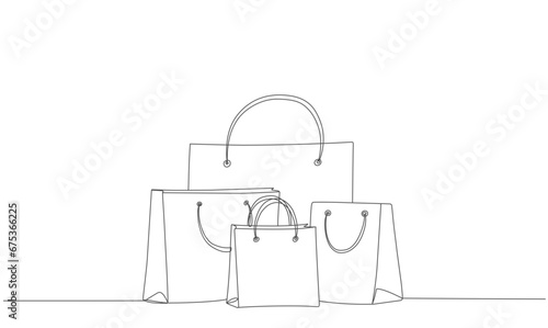 shoping bag line art vector black. black friday shoping sale event
