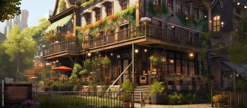 In the bustling city a wooden house stood as a testament to the city s rich history of construction and architecture Surrounded by vibrant agriculture and the echoes of an old industrial era