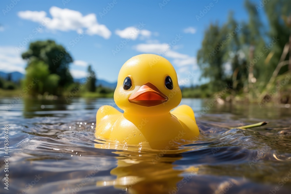 yellow rubber duck in water yellow rubber duck in water