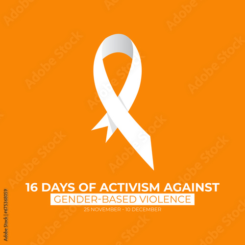 16 Days of Activism against gender-based violence. Concept of Gender based violence. Vector illustration design.