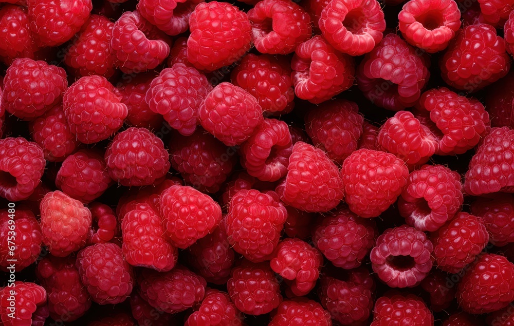 Raspberry close-up berry background Raspberry close-up berry background