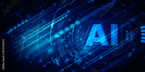 2d rendering Artificial Intelligence (AI) concept
