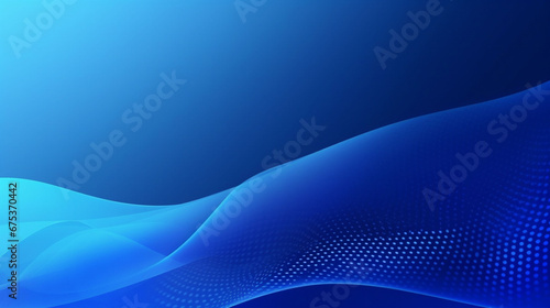 Blue wavy abstract dynamic background