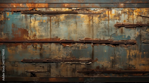 Rusty vintage steel surface with weathered patina and grunge texture