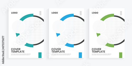 Minimal type creative new brochure cover flat template, one-page editable booklet template, A4 format high-quality business corporate brochure, industry annual report layout
