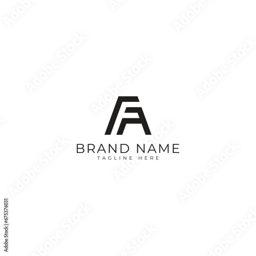 FA Letter logo design vector template.