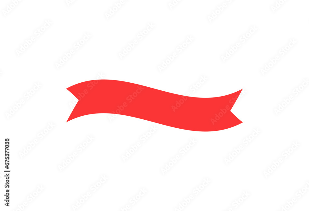 Red ribbons. Promotion flags collection. Vector flat labels Red ribbons. Promotion flags collection. Vector flat labels
