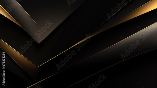 Luxury black color background. Elegant wallpaper in 3d style with gold texture, golden light effect. Dark modern backdrop illustration perfect for branding, packaging, business, advertising.