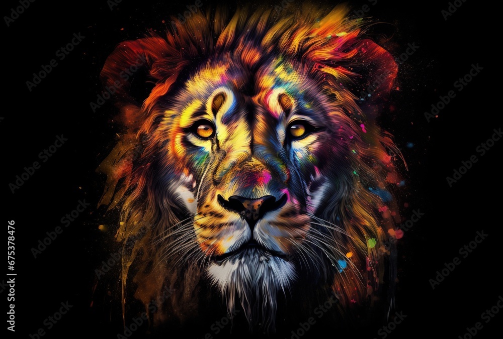 Fototapeta premium head of lion