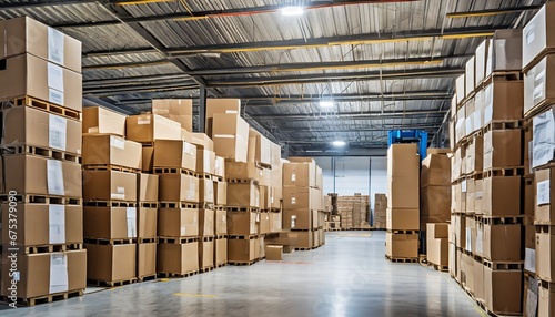 stacks of parcels in a delivery depot warehouse  © MW Photography 