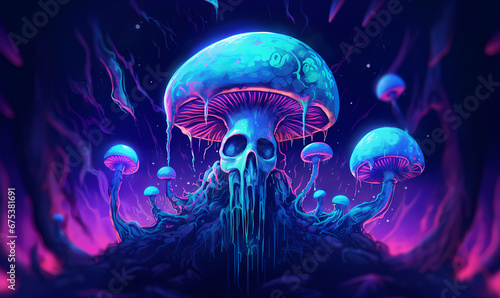 toxic mushroom art