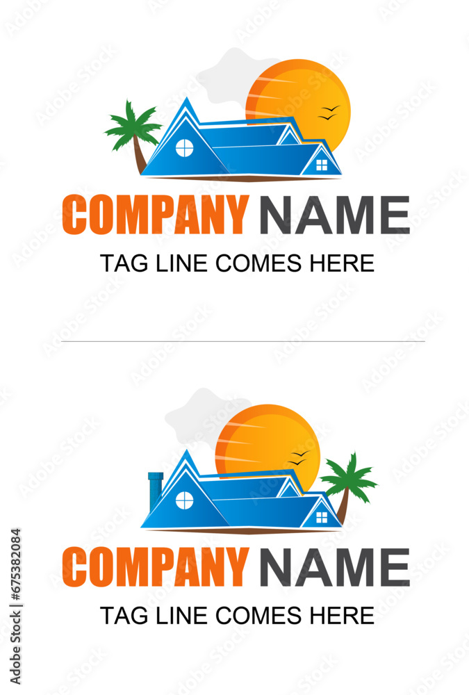 Fototapeta premium Holiday home logo design
