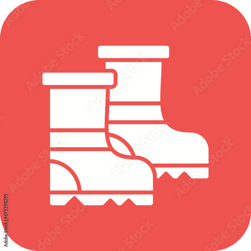 Rubber Boots Line Icon