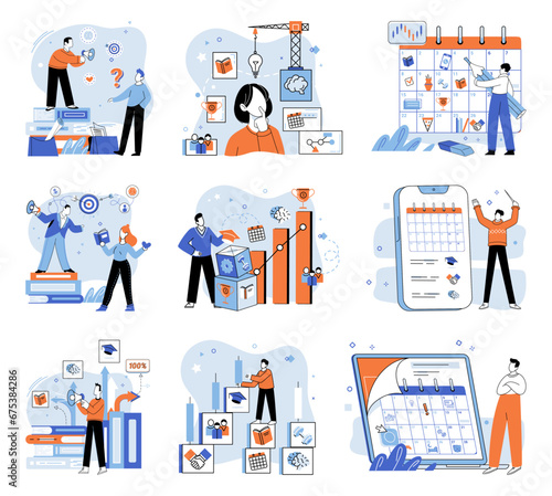 Life coach. Vector illustration. The intelligence life coach can help you make informed decisions Inspiration from life coach can spark new ideas and perspectives A well crafted plan can help you