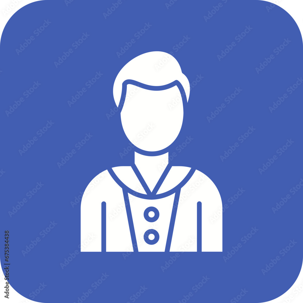 Clerk Male Line Icon