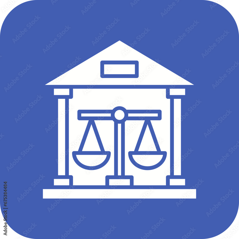 Court Line Icon Court Line Icon