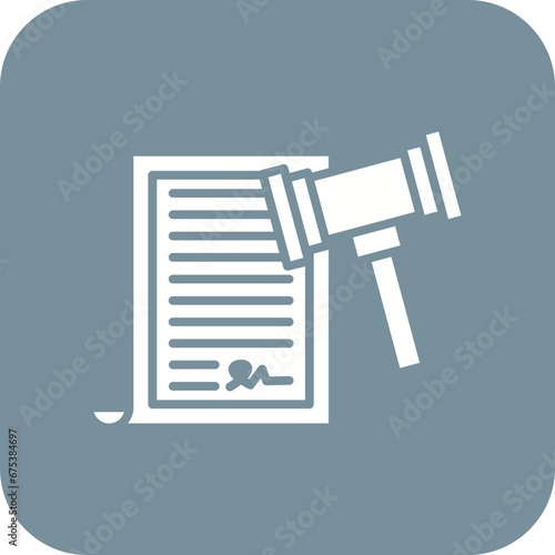 Lawsuit Line Icon