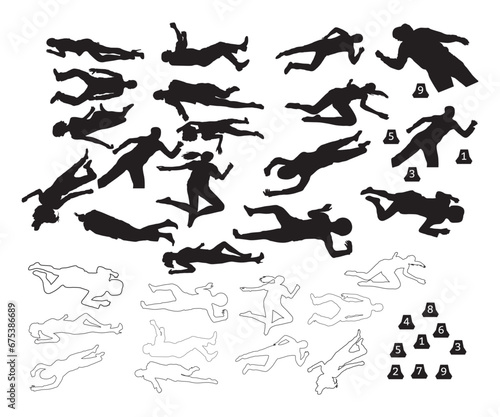 Crime scene murder EPS, Crime Scene Murder EPS, Crime Scene EPS, Crime EPS, Crime Murder EPS, Crime scene, murder silhouette