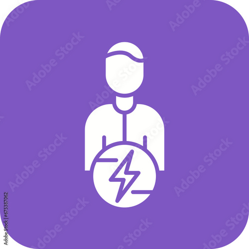 Social Energy Line Icon