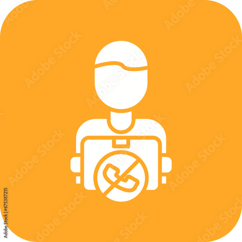 Contactless Delivery Line Icon