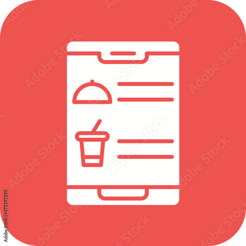 Digital Inflight Menu Line Icon